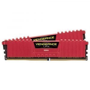 RAM PC 32GB (16GBx2) DDR4-3200 CORSAIR VENGEANCE LPX RED