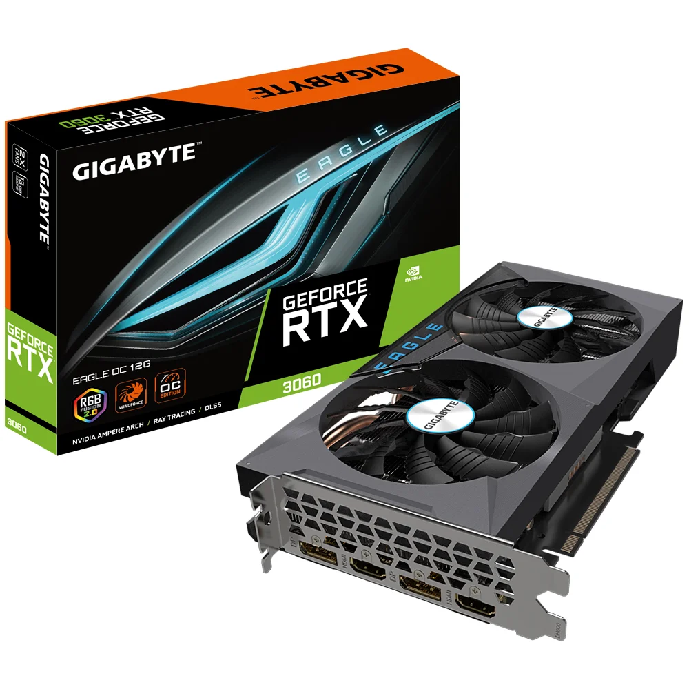 VGA GIGABYTE RTX 3060 EAGLE OC LHR 12GB GDDR6 (REV.2.0) 1 VGA GIGABYTE RTX 3060 EAGLE OC LHR 12GB GDDR6 (REV.2.0)